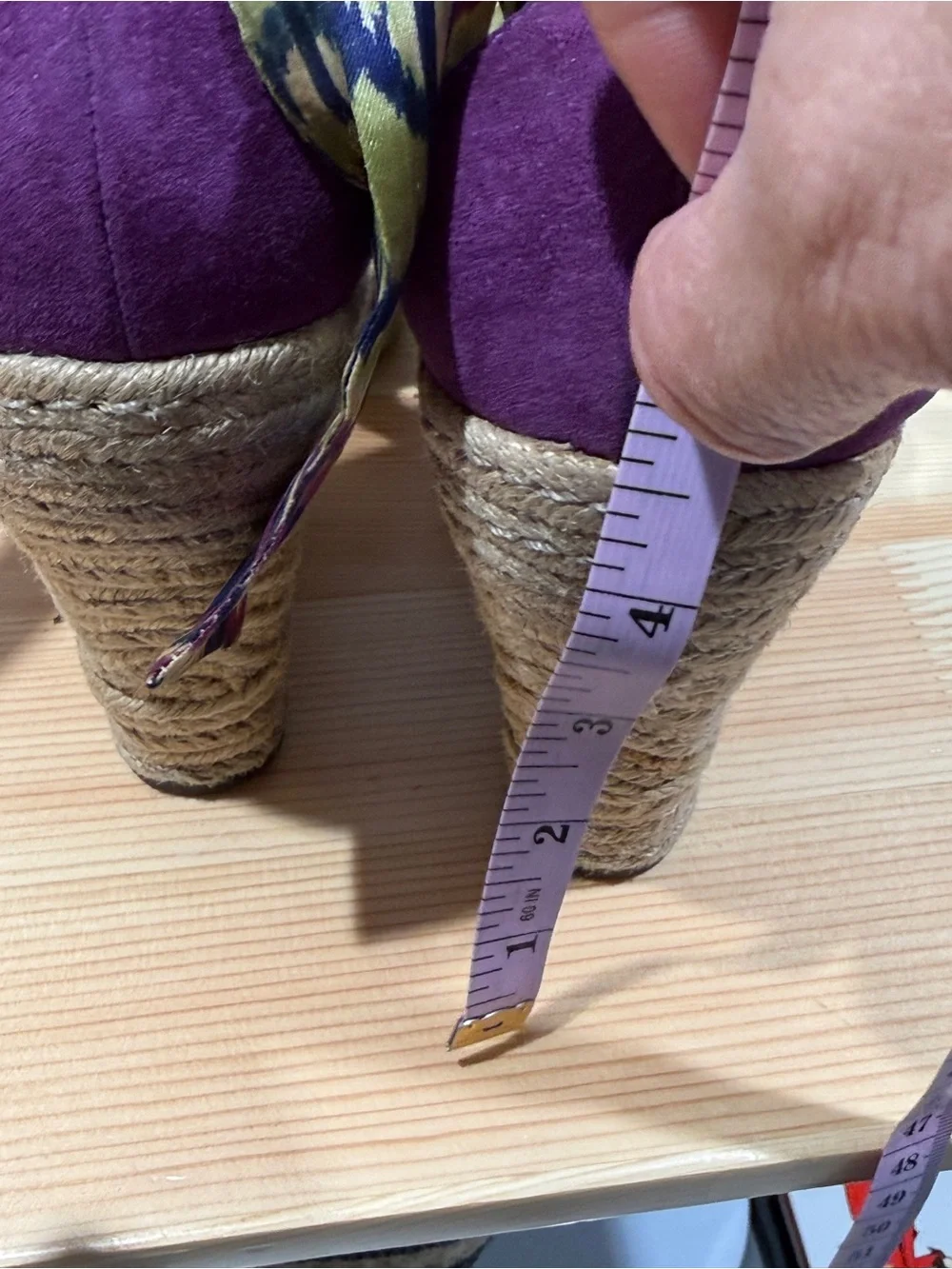 UGG Lucianna Marrakech Silk Tie Espadrille Wedges - Purple/Multi